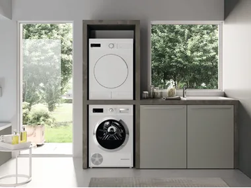 STORE STO08 - Laundry room cabinet with hinged doors for washing machine by Gruppo Geromin - view 2